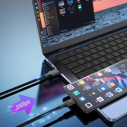 USB3.2 USB3.1 Gen2, 10Gbps Cable, USB-A to USB Type C Cable, 3A 60W Fast Charging, 10G Data Transfer Cord, USB-C for SSD Hard Disk