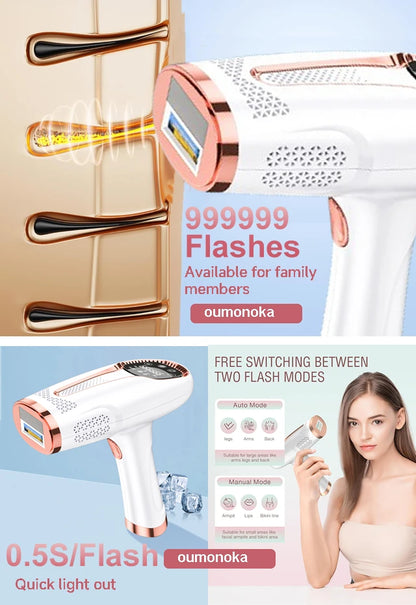 Permanent Laser Hair Removal, Bikini Women's IPL Depilators, Shaver, Facial Hair Cutting Machine, Men's Razo to Remove Hair, Hair Trimmer