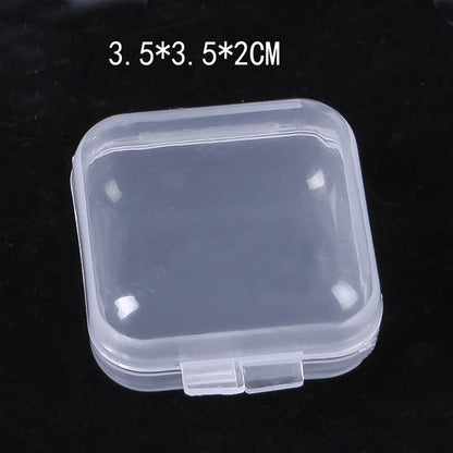Plastic Transparent Storage Box Jewelry Beads Container Jewelry Tools Accessories Box Small Items Sundries Organizer Case