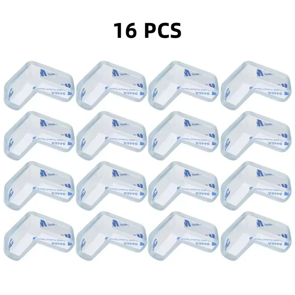 4/8/10/12Pcs Baby Safety Silicone Protector Table Corner Edge Protection Cover Transparent Anti Collision Soft Guard Home Tool