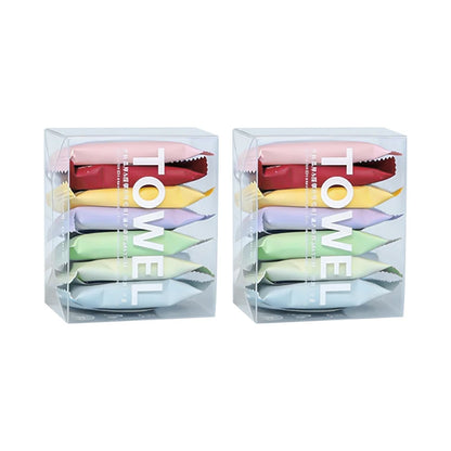 7/14 toallas desechables portátiles de viaje, toallitas cuadradas comprimidas de belleza para limpieza facial engrosadas para higiene sobre la marcha