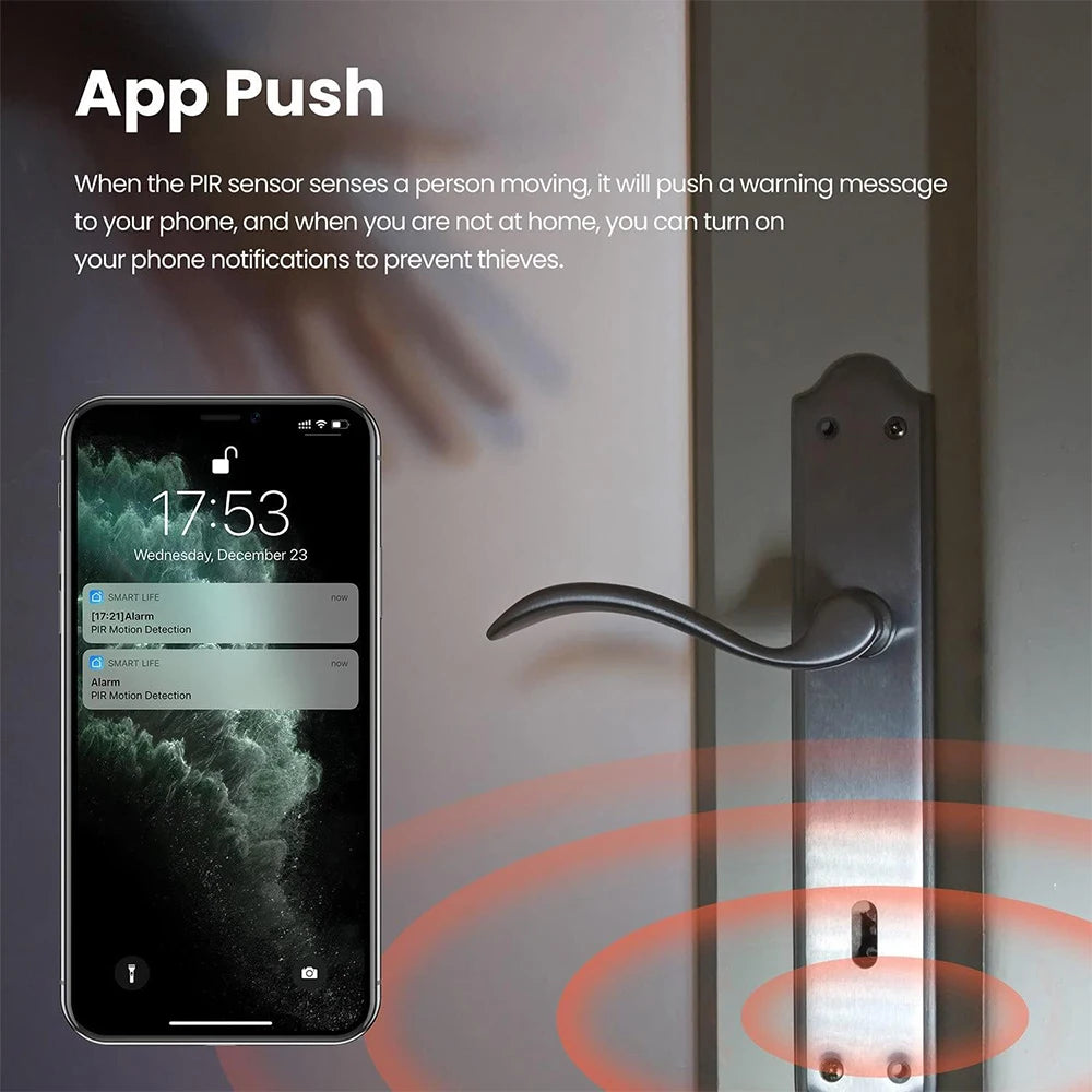 Tuya Zigbee Smart PIR Motion Sensor Infrared Detector with Lux Detection Anti-theft Alarm Sensor Wireless Security Protection