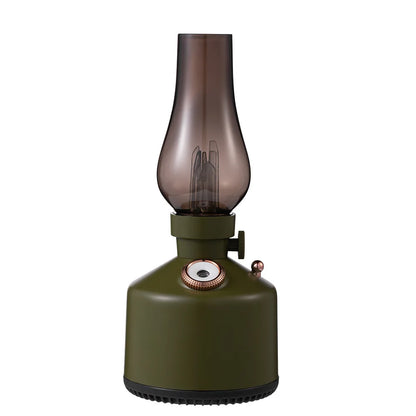 Nuevo humidificador de aire con lámpara retro de vela, difusor de aroma inalámbrico, aceite esencial recargable, 7 luces de colores, niebla fría para el hogar