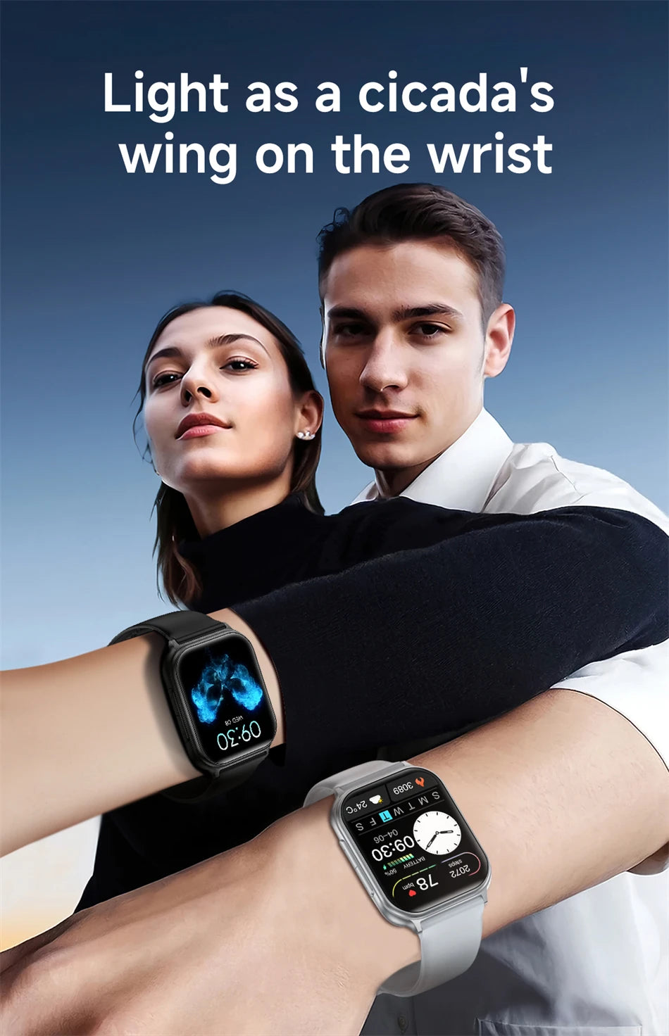 2026 New Smartwatches for Men and Women, Sports Fitness Tracker, IP68 Waterproof, Built-in 24H Heart Rate, 700 mAh Battery, Call Smart Watch