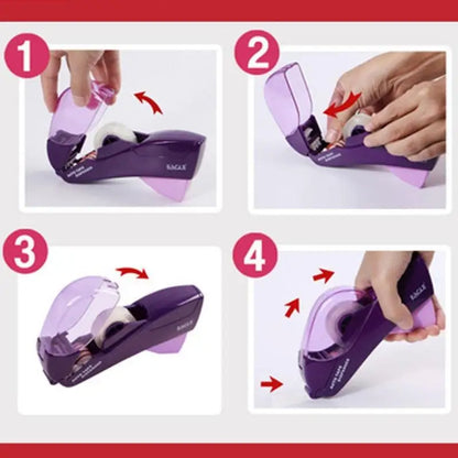 1Pcs Automatic Tape Dispenser Hand-held One Press Cutter for Gift Wrapping Scrap Booking Book Cover