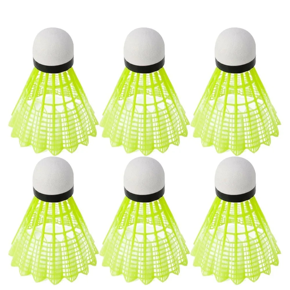 Nylon Badminton Shuttlecocks with Great Stability Durability, Indoor Outdoor Sports Training Balls