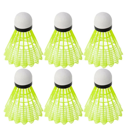 Nylon Badminton Shuttlecocks with Great Stability Durability, Indoor Outdoor Sports Training Balls