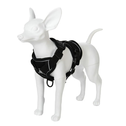 Arnés y correa para gatos para perros pequeños, reflectante, ajustable, para exteriores, para cachorros y gatitos, dispositivo de tracción, entrenamiento táctico, suministros para mascotas