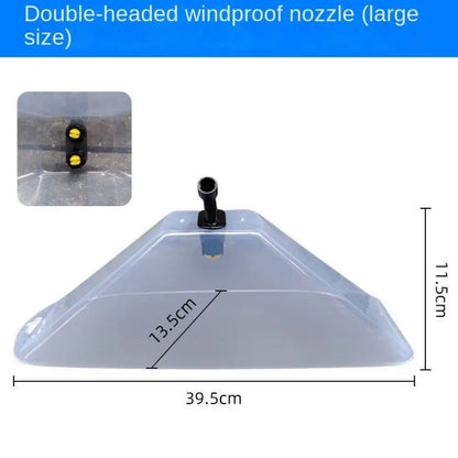 Agricultural Windproof Nozzle Power Fan-type Sprayer Nozzle Electric Pesticide Herbicide Spray Head Garden Irrigation Supplies
