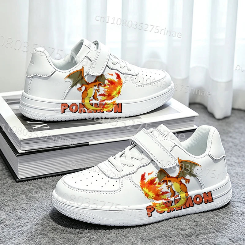 Boys Girls Pokemon Kids Parent Child Shoes Woman Simple Cute Cartoon Print Popular Sports Shoes Zapatos Kids Gift for Him