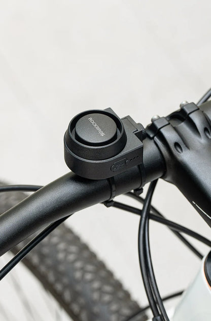 ROCKBROS Bicycle Bell Type-C Vibration Anti-Theft Electric Bike Alarm Horn with Wireless Remote Control Security Alarm System