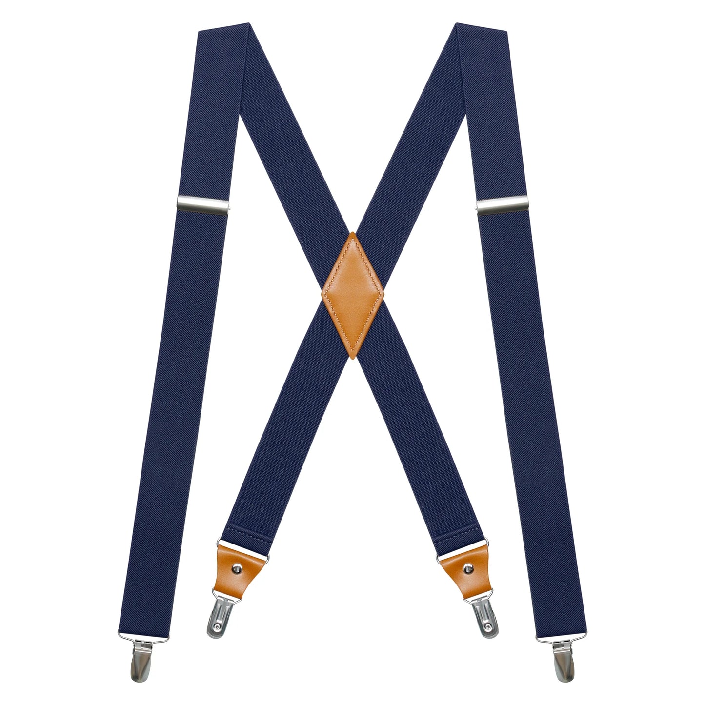 Suspenders for Men's Tuxedo Suspenders X-Back 1.4" Adjustable Elastic Suspender Braces Strong for Work Trousers Wedding