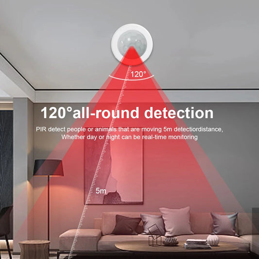 EWelink Zigbee With/Without a Stand PIR Motion Sensor, Human Body Infrared Detector, Security Alarm Sensor Works With APP