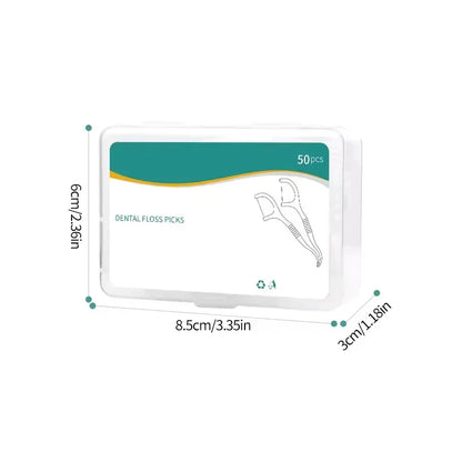 1/3/6/20 Boxes Disposable Plastic Toothpick Dental Floss High-Tension Smooth Dental Floss Stick Portable Dental Floss Box