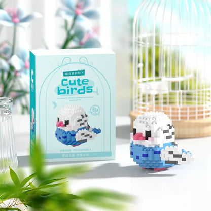 Moe Bird Series Building Block Toys Assembly, Tabletop Ornaments, Children's Educational Toys, Suitable for Boys and Girls, Christmas Gift