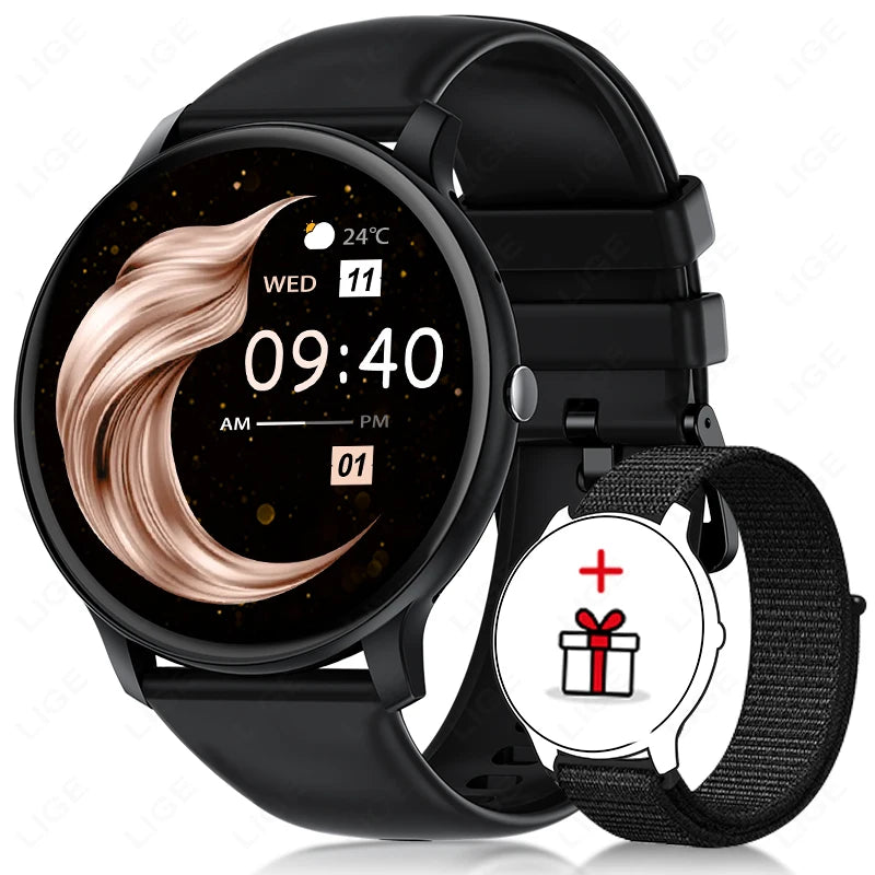 Bluetooth Call Smart Watch Women Custom Dial Watches Men Sports Fitness Tracker Heart Rate Smartwatch For Android iOS