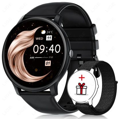 Bluetooth Call Smart Watch Women Custom Dial Watches Men Sports Fitness Tracker Heart Rate Smartwatch For Android iOS