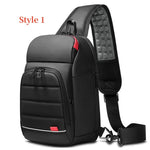 Men's Chest Bag Sling Bags for Men Waterproof Messenger Handbags Crossbody Shoulder Bag with USB Charging Husband Gift Bolsas