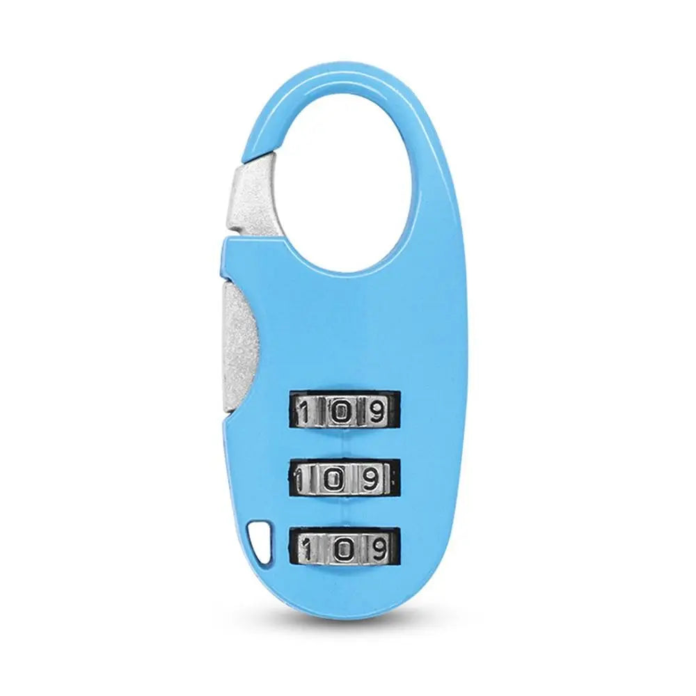 3 Digit Password Lock Dormitory Cabinet Mini Lock Backpack Zipper Luggage Padlock Zinc Alloy Combination Lock Security Tool