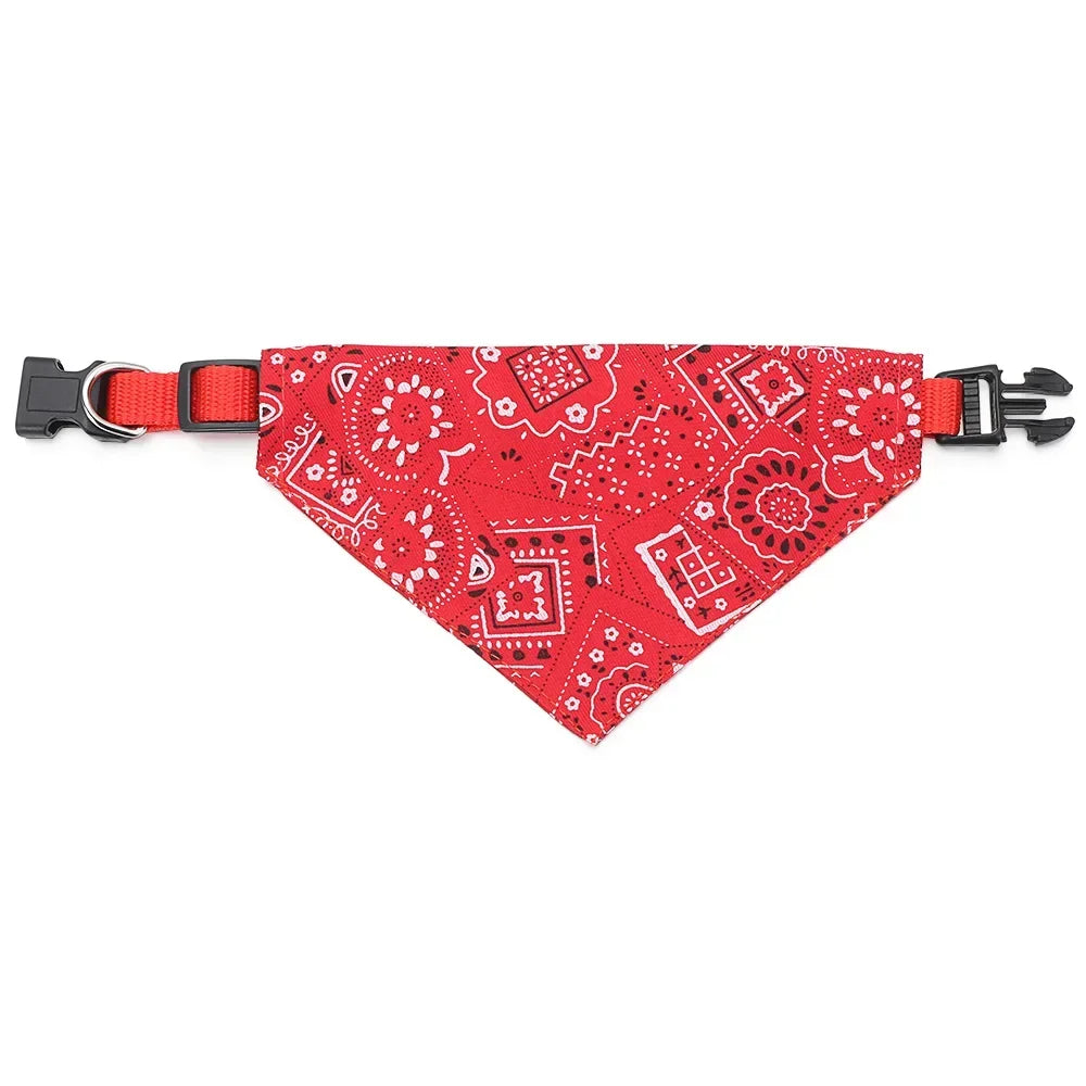 Dog Bandana Collar Detachable Dog Bandanas Scarf Collar Washable Dog Triangle Bibs Collars for Small Medium Dogs Cats
