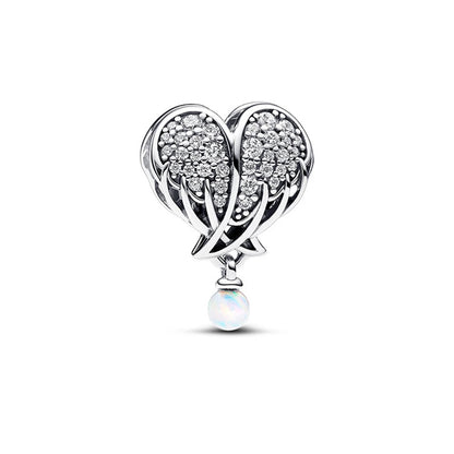 Authentic 925 Sterling Silver Charm Sparkling Star Moon & Sun Pendant Fit Original Bracelets DIY Women Bangles Jewelry Gift