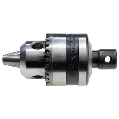 Mini Electric Drill Chuck Threaded  Clamp 0.6mm-6mm B10 Mount Taper Connector Rod Motor Shaft with Adapter Key Wrench Power Tool