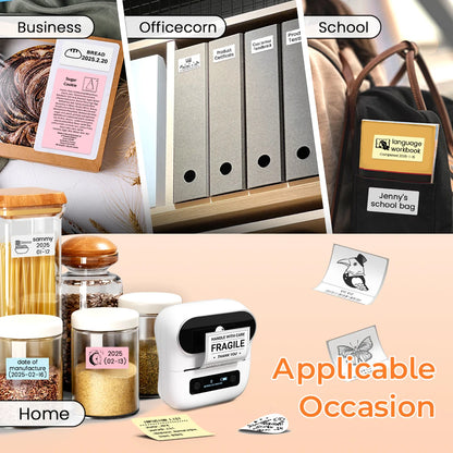 Zodzi M220 Label Printer 75mm Thermal Label Maker for Barcode Address Labeling Mailing File Folder Labels for Phone & PC