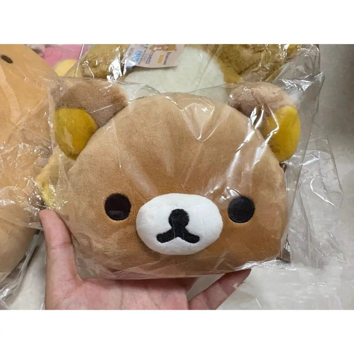 Hot Sale Anime Rilakkuma Expansion Wallet Purse Cartoon Bear Face Small Short Wallets Girls Cute Purses Money Clips Bag Toy gift
