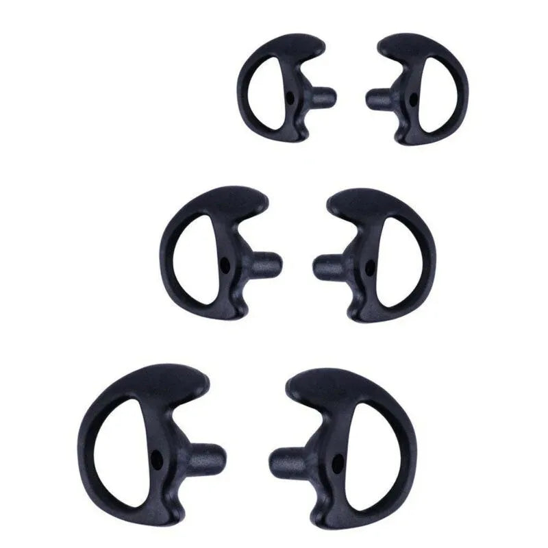 2Pcs Ear Molds Soft 2-Way Radio Earmold Replacing Earpiece Insert for Acoustic Coil Tube audio kits Headphone Accessories