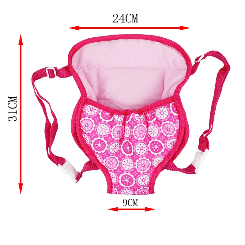 Doll accessories for 15-17 inch newborn doll backpack, seat towel, blanket, toy diaper, panties bag
