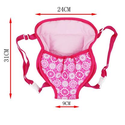 Doll accessories for 15-17 inch newborn doll backpack, seat towel, blanket, toy diaper, panties bag