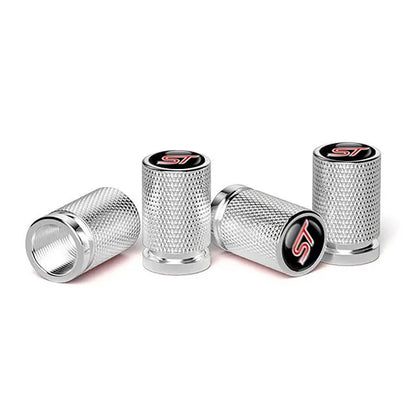 4Pcs/set High Quality Car Valve Caps Stem Case Covers For ST Line Accessories Wheel Valve Dust Caps Tyre Rim Stem Cover For Ford
