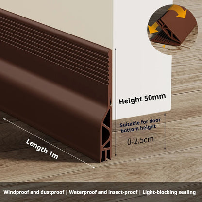 1m Under Door Draft Stopper Weatherstrip 5 Colors Flexible Silicone Rubber Sealing Strip Self-adhesive Window Gap Acoustic Tape