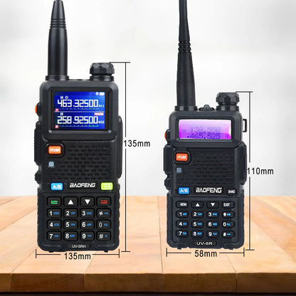 Baofeng UV-5RH Tri-band Walkie Talkie UHF 400-520MHz VHF136-174MHz 200-260MHz Wireless Fast Copy One Channel 7W 999Ch FM Radio