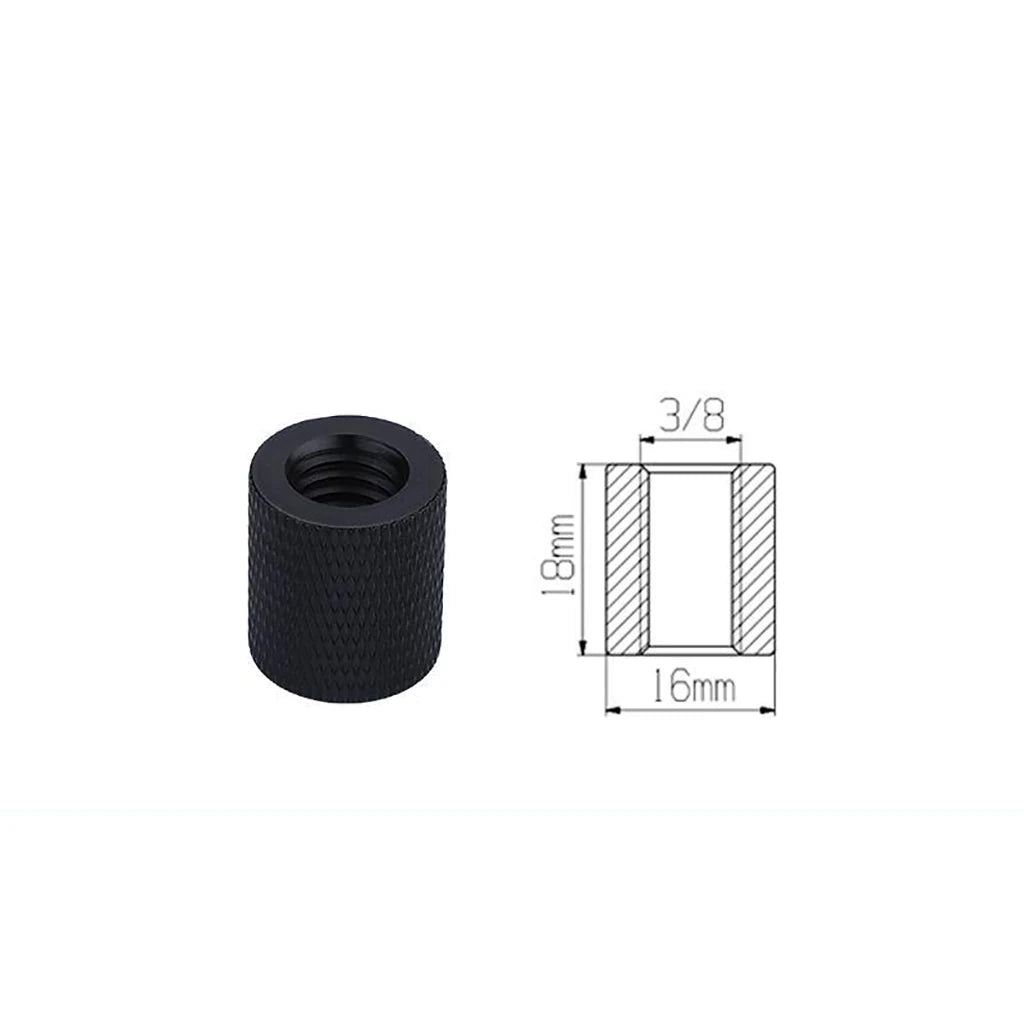 1x 1/4 Inch Thread Hole Female to Female 3/8 M4 M5 M6 M8 Mount Adapter Screw Nut DSLR Cameras Tripod Rig Flash Light Accessories