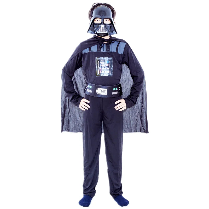 Boys Girls Superhero Costume Movie Characters Cosplay Jumpsuit with Halloween Mask Party Cosplay Outfit for Holiday Dress Up