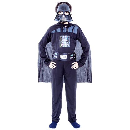 Boys Girls Superhero Costume Movie Characters Cosplay Jumpsuit with Halloween Mask Party Cosplay Outfit for Holiday Dress Up