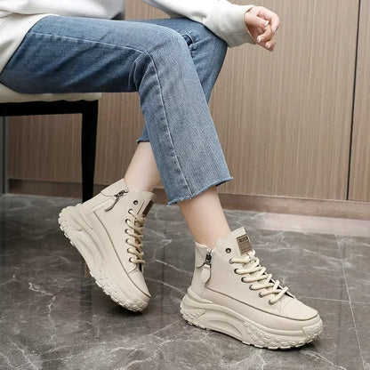 Women's Sneakers, Luxury Fashion Womens Boots, High-top Platform Casual Shoes, New Female Outdoor Running Shoes, Winter Women Shoes