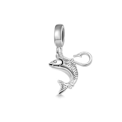 New 925 Silver Octopus crab Charm Bead Sea turtle starfish Seahorse dolphin Pendant Fit Original Bracelet Women DIY Jewelry Gift