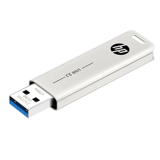 HP USB Flash Drive, 3.2 32GB 64GB, High Speed Sticks, External Storage, Metal Pen Drive, Creative Personality Car Music