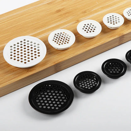 1Pc, Round Stainless Steel  Ventilation Cover, Louver Air Vent Grill Mesh Hole Cover For Wardrobe Cabinet, Furniture Accessories