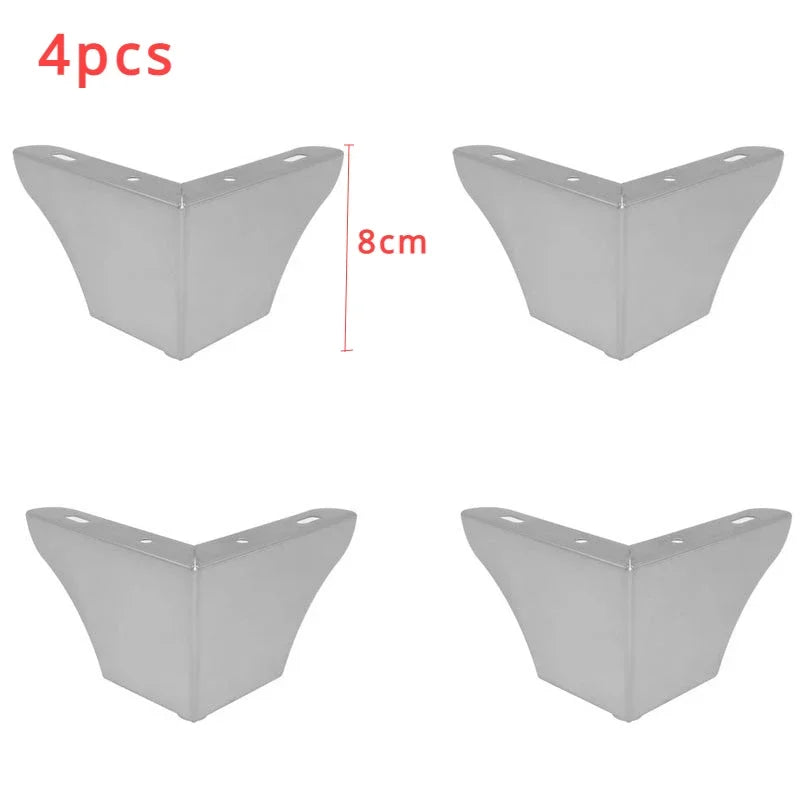 4Pcs, Pack Furniture Legs, Furniture Feet Metal, Sofa Legs Replacement, Coffee Table - Cupboard Cabinet - TV Stand Feet
