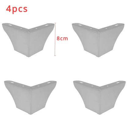 4Pcs, Pack Furniture Legs, Furniture Feet Metal, Sofa Legs Replacement, Coffee Table - Cupboard Cabinet - TV Stand Feet