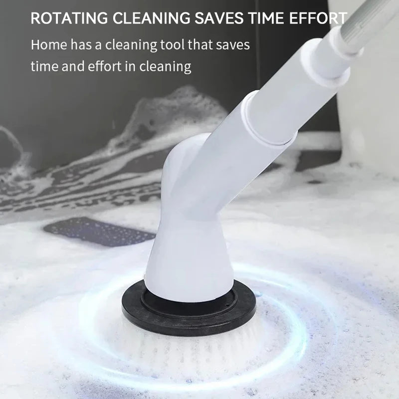 2000mAh, 6-in-1 Electric Cleaning Brush, Wireless Intelligence Rotary Cleaning Brush, Shower Clean Brush, Kitchen Bathroom, MIJIA