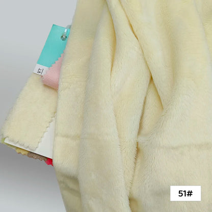 45x50cm 34~66# Plush Fabric For Sewing 5mm Pile Length 100 Polyester Hair Material For Popular Cotton Dolls DIY Handmade Fabric