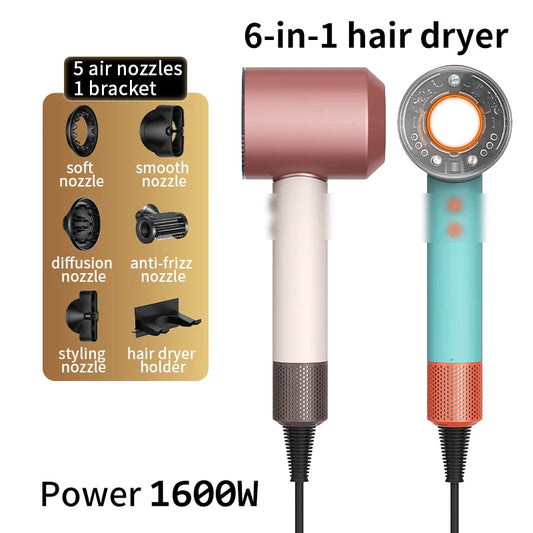 High Wind Home Negative Ion Silent Hair Dryer 1700W Intelligent Sensing Easy Hair Care Say Goodbye to Hot Hair Troubles