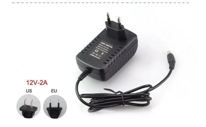12 Volt Power Supply Transformer, AC 110V 220V  To DC 12V, EU US Power Adapter, Power Source Charger Converter DC12V 1A 2A 3A LED Driver