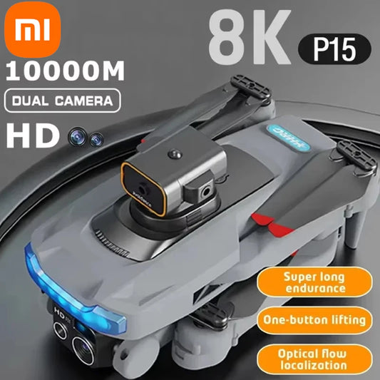 Drone, 4K Professional Camera 8K GPS HD Aerial Photography Dual-Camera Omnidirectional Obstacle Avoidance Drone, Camera Drone