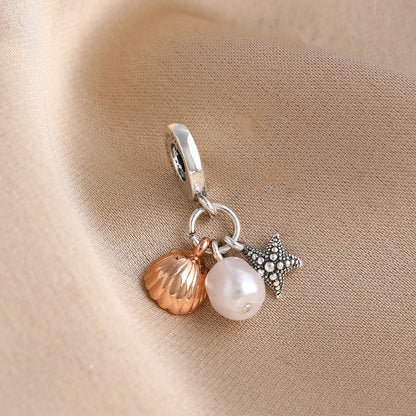 New 925 Silver Octopus crab Charm Bead Sea turtle starfish Seahorse dolphin Pendant Fit Original Bracelet Women DIY Jewelry Gift
