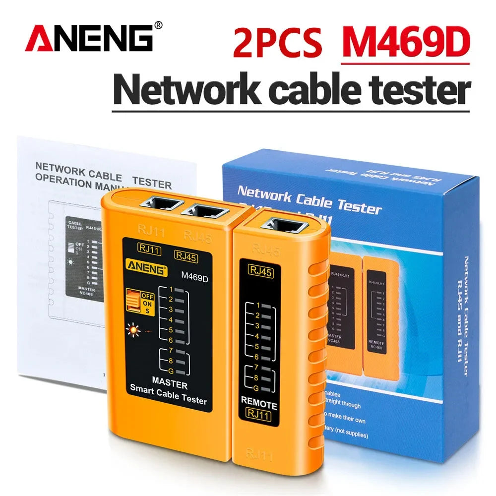 ANENG M469D network line finder RJ45RJ11 dual interface telephone line and network cable on/off detection split type line tester